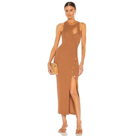 ALIX NYC Revolve NWT Lorimer Dress in Cognac S - Picture 1 of 11